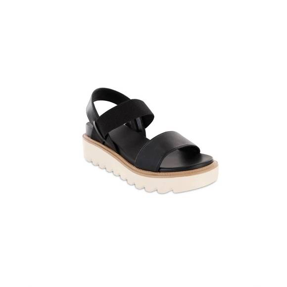 NEW MIA SHOES women\'s jene wedge sandals in black